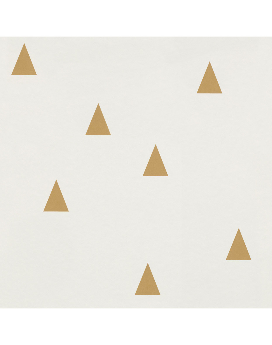 Tapeta s trojuholníkom  138943 - zlatá lesklá